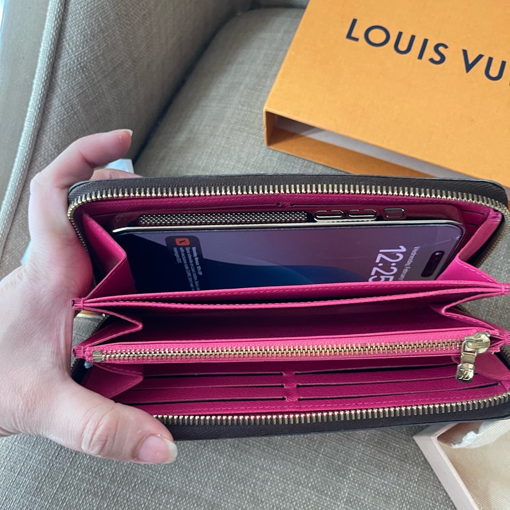 Authentic LOUIS VUITTON Monogram Printed Zippy Zip Around Long Wallet CA3178 - Picture 13 of 16